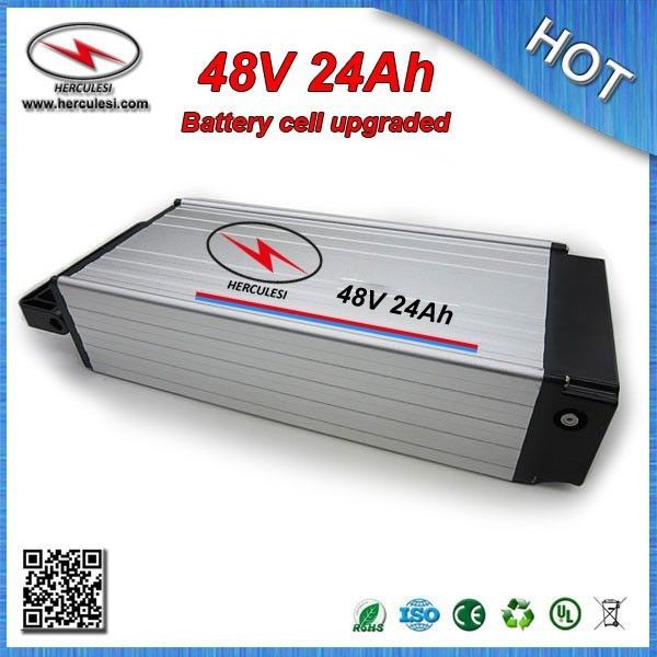 3.7V 3000mAh 18650 hücre Alüminyum durumda 48V 13S 30 Amp BMS inşa Elektrikli Bisiklet bisikletler için 48 Volt Lityum Batarya Paketi 24Ah