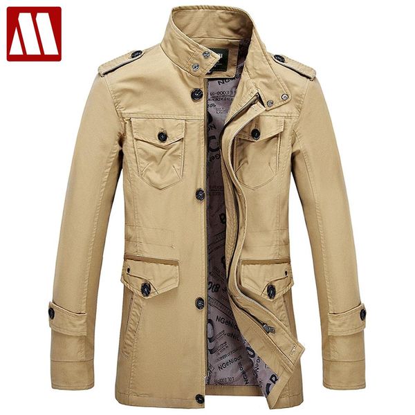 

2019 windbreaker brand trench coat men jacket men's coat autumn overcoat outwear spring winter trench jackets for men 3 colors, Black;brown