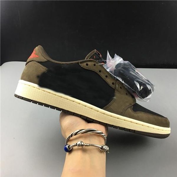 

travis scott shoe 1 low og sp dark mocha cactus jack men basketball shoes platform triple sports sneakers size 7-13 with box cq4277-001