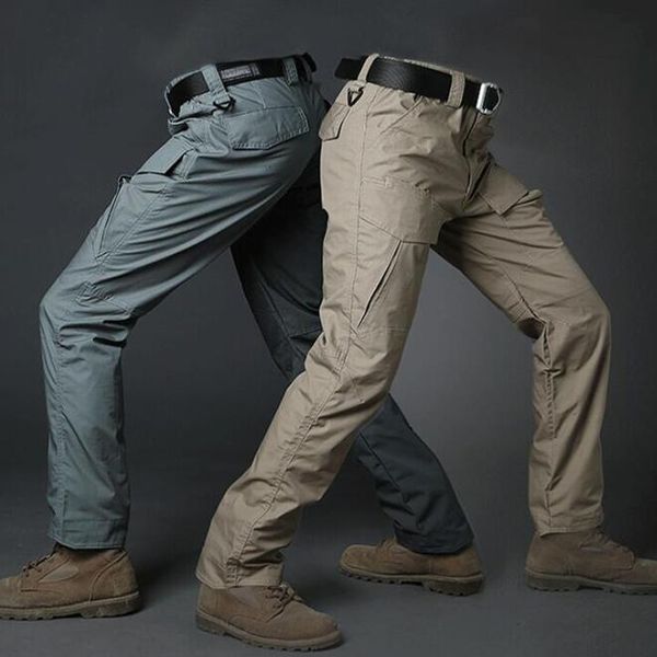 

tactical cargo pants men swat paintball army soldier combat camping hiking trousers many pockets work pants, Black;green