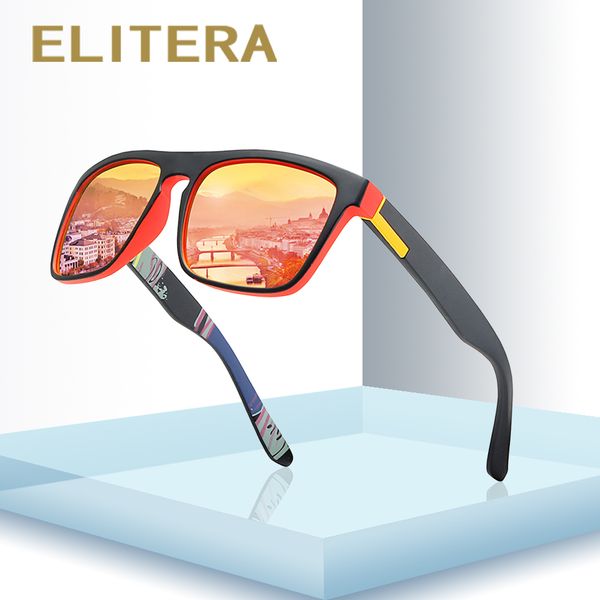 

elitera brand design polarized sunglasses men driver shades male vintage sun glasses for men women square mirror summer uv400 y200420, White;black