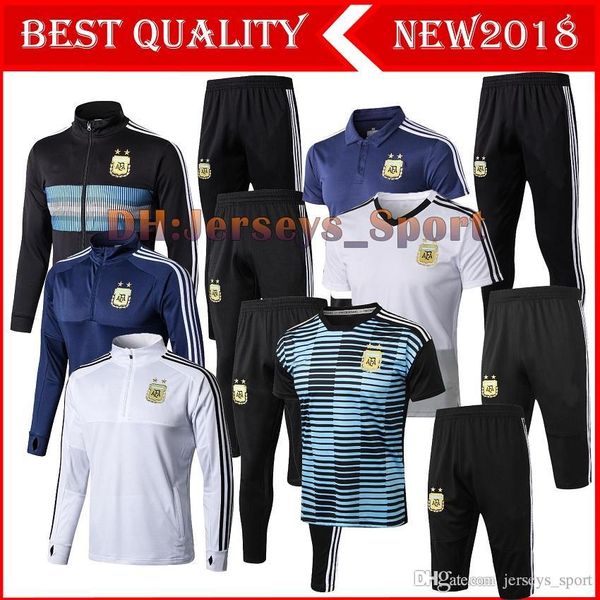 

2018 argentina training track uit jacket men 18 19 argentina occer jacket uit et occer track uit black pant portwear