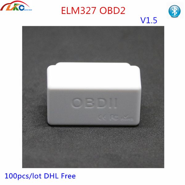 

100pcs/lot mini elm327 obd2 diagnostic tool v1.5 bluetooth car diagnostic scanner v01b2/v01b2-1 dhl ing