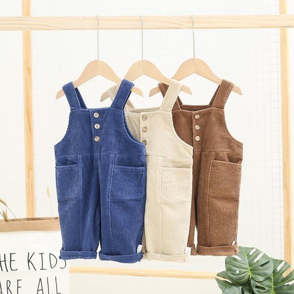 

newbron clothes new spring newborn baby boys corduroy pants sleeveless strap romper overalls fashion outfits clothes, Blue