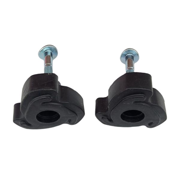 

set of 2 lawnmower handle bar wheel knob 8mm nuts screws black non