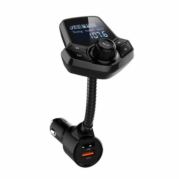 

hy91 bluetooth qc 3.0 car charger mp3 aux music player transmitter fm radio
