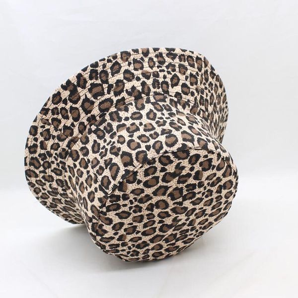 

1pcs leopard print bucket hat fisherman hat outdoor travel hat sun cap hats bonnet summer panama hip hop cap for men women, Blue;gray