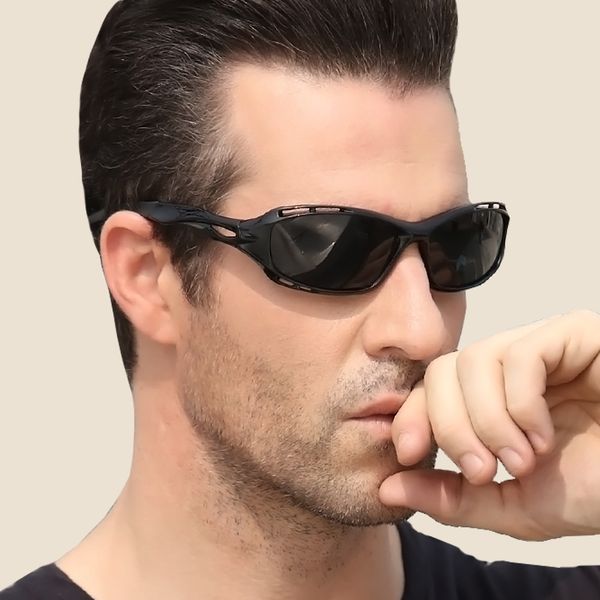 

longkeeper men polarized sunglasses women night vision mirror driving goggles for male uv400 sport gafas de sol 1004, White;black