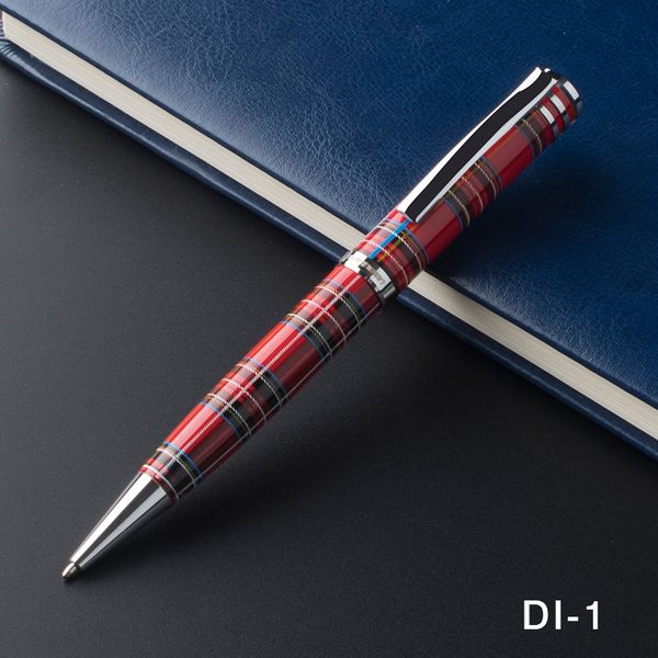 

unique design metal ballpoint pen embossing pattern with brand refill metal slim branded pens luxury writing pens, Blue;orange