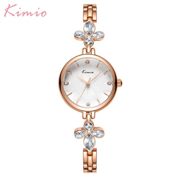 

kimio 2020 bracelet watch watch women fashion montre femme women watches quartz-watch wristwatches gifts, Slivery;brown