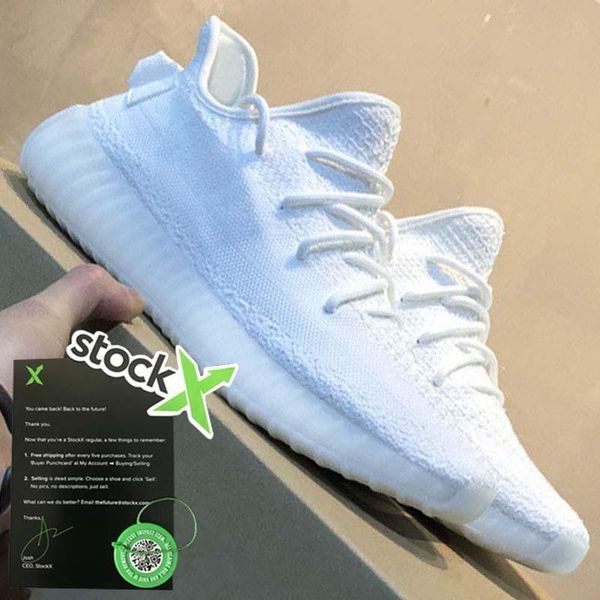 

stock x 3m reflective gid glow yecheil kanye west running shoes blue tint frozen yellow zebra cream beluga sports trainers sneakers 36-45