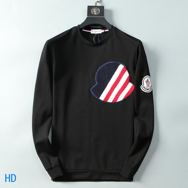 

2019 new fashion hoodie brand designer hoodies mens pullover hooded loose thick casual hip hop letter pattern long sleeve size m-3xl, Black