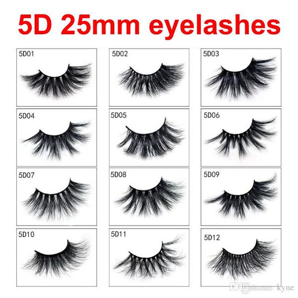 

5d 25mm eyelashes 17 styles long dramatic 25mm long thick eyelashes handmade false eyelash eye makeup 2pcs=1pair=1box=1lot