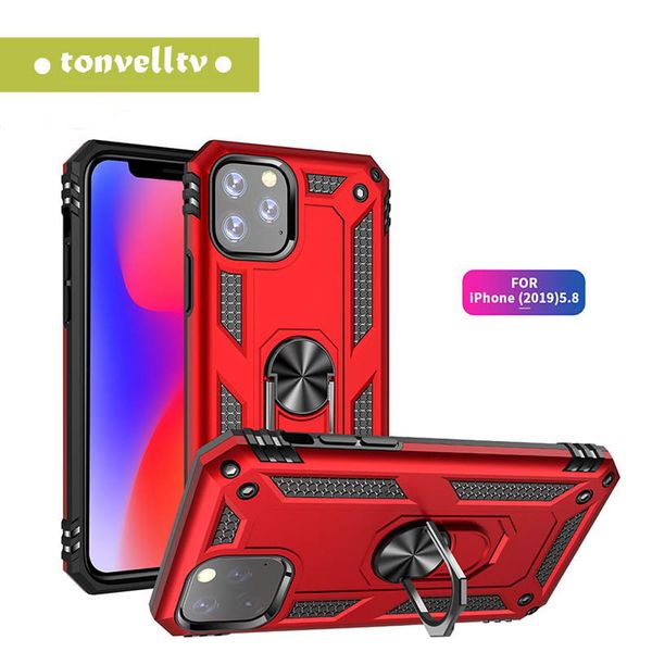 

магнитный всасывания держатель чехол для iphone 11 про макс случай google pixel 4 s10e s10 plus примечание 10 pro ударопрочный стенд кольцо