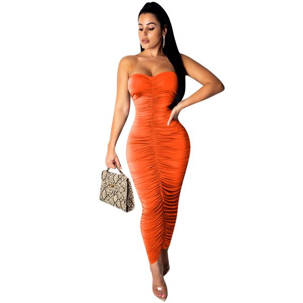 

spot a generation of foreign trade european and american pleated dress, White;black