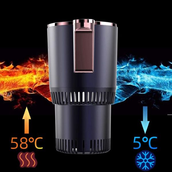 

dc 12v 24v car heating and cooling 2-in-1 car cup warmer cooler smart cup mug holder tumbler cooling beverage cans
