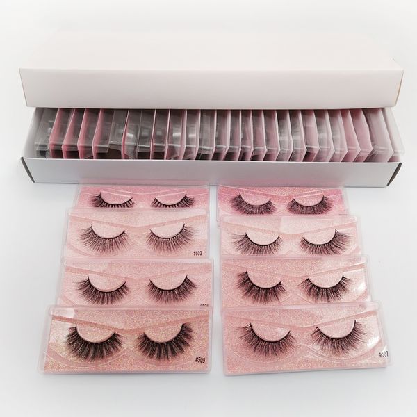 

wholesale mink eyelashes 26 pairs 3d mink lashes eyelash extension natural false eyelashes makeup fake lashes bulk