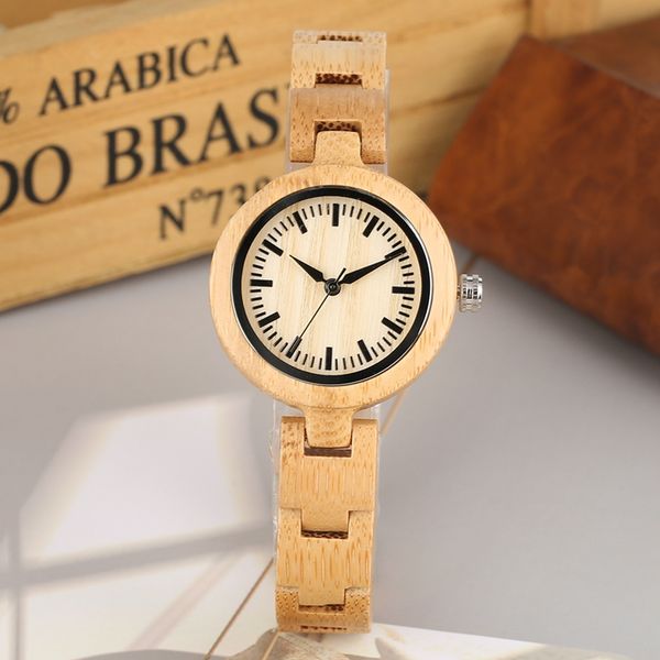 

minimalist bamboo watch all wooden quartz watches women clocks and watches quartz analog wristwatches simple wood watch online, Slivery;brown