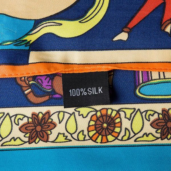 

silk scarves france square tree floral print scarf designer brand luxury women h shawls foulard femme blue large twill jj19981, Blue;gray