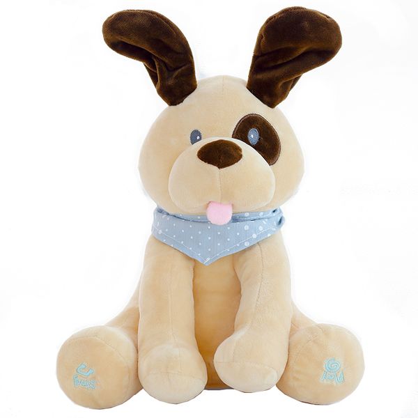 

30cm singing dog electronic music plush toy game doll educational toy soft stuffed anti-stress child kawaii birthday gift s1221