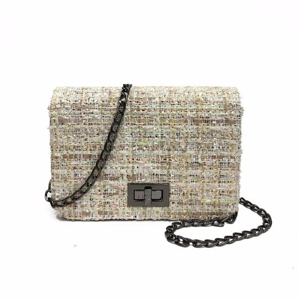 

women's handbags fashion weaving wool messenger bags crossbody shoulder bags versatile hasp women's bolsa feminina a8