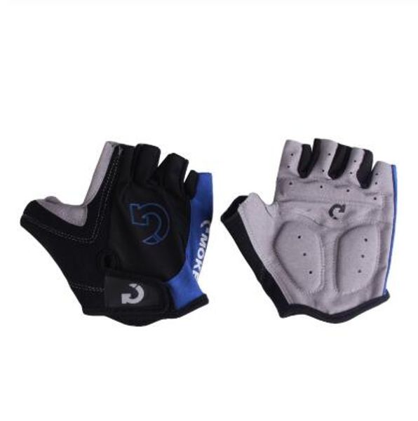 

fashion-finger cycling gloves anti-slip gel bicycle riding gloves anti slip for mtb road mountain bike glove anti shock sport, Blue;gray