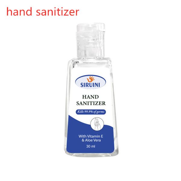

SIRUINI Instant Hand Sanitizer 30 мл антибактериальный карманный дезинфицирующий спирт гель мгновенно убивает 99,9% микробов домашнего офиса