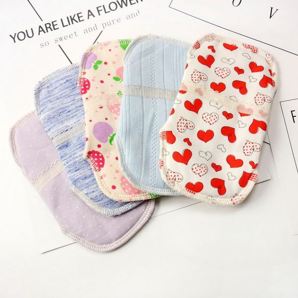 

dhl 100pcs non-slip reusable cloth diaper menstrual sanitary soft pads napkin washable panty liners pad