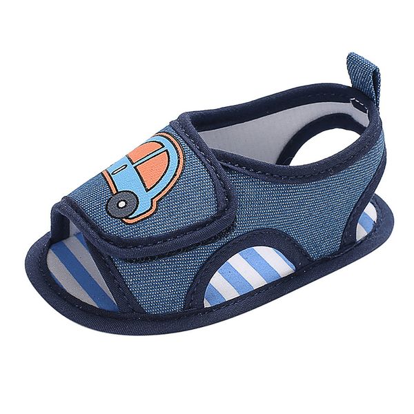 

baby boy cartoon car non-slip soft sole hook loop sandals single 2019 fashion infant newborn fashion soft sole sandals #yl1, Black;red