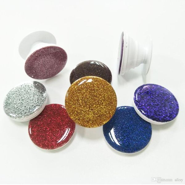 

universal car glitter bling phone holder for smart phone grip stand sockets tablets for iphone xs max samsung