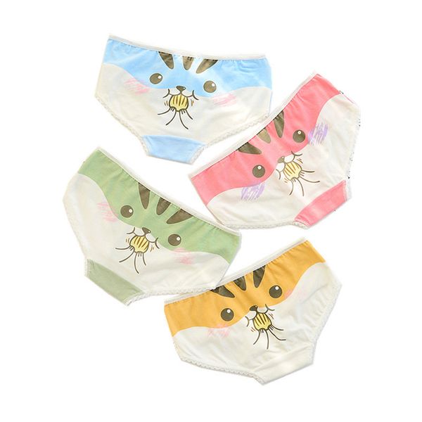 

2020 new fashion women's underwear cute cartoon sweet girl briefs pure cotton women's low waist underwear new cotton, Black;pink
