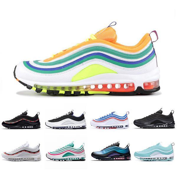 

drop shipping laser fuchsia iridescent undefeated triple white mens running shoes silver bullet south beach men women sports sneakers 5.5-11