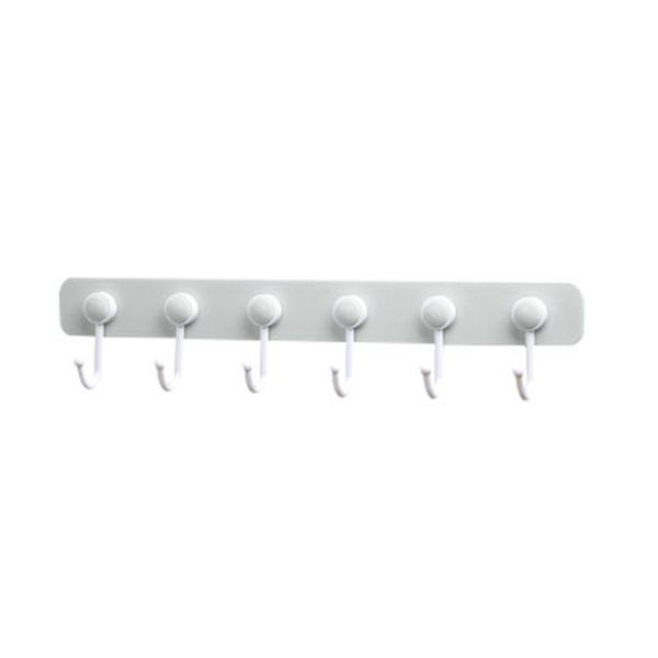 

plastic self adhesive hook key rack wall mounted towel hanger organizers