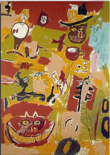 

jean michel basquiat "wine of babylon" home decor handpainted &hd print oil painting on canvas wall art canvas pictures a231