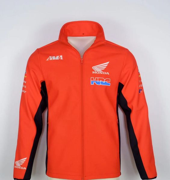 

new for honda motocross sweatshirts outdoor sports softshell jacket motorcycle racing jackets with zipper keep warm