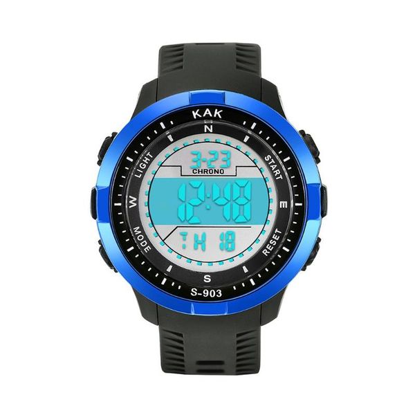 

men watches high-end multi-function 50m sports waterproof electronic casual watch men relogios masculinos reloj caballero, Slivery;brown