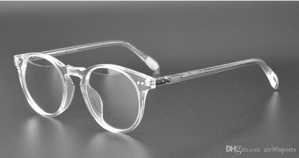 

ov5256 vintage round eyeglasses frame women prescription ov 5256 glass men optical eye glasses frame eyewear with original box, White;black