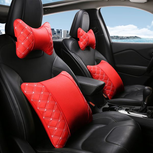 

kkysyelvacar covers car neck pillow car lumbar support for office chair lumbar pillow seat support cushion for