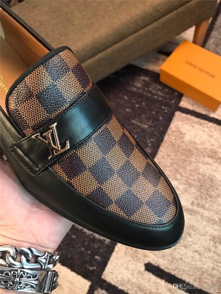 

20wf italian man shoes with knot fashion party banquet man loafers luxury smoking slipper wedding formal dress shoes madaol, Black