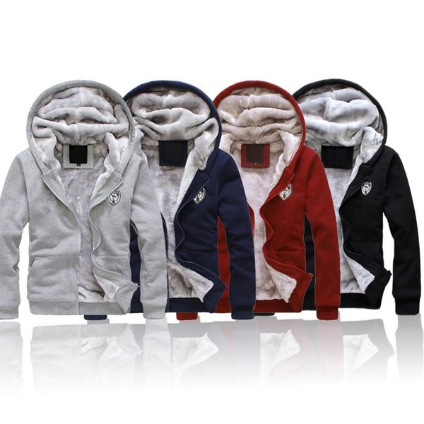 

mens thick warm tracksuits fashion winter sweatshirts velvet male hoodie set sportwear winter colorful suits jacket coats pants, Black