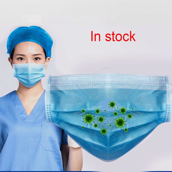 

20pcs-50pcs face masks profession anti protection mask disposable elastic pm2.5 mouth caps soft breathable