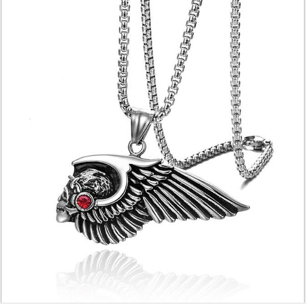 

titanium steel men's necklace individual stainless steel casting pendant electroplated gold, Silver