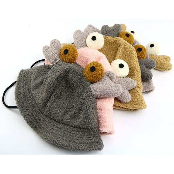 

2019 cartoon bucket hat fisherman hat outdoor travel sun cap hats for children boys and girls 13