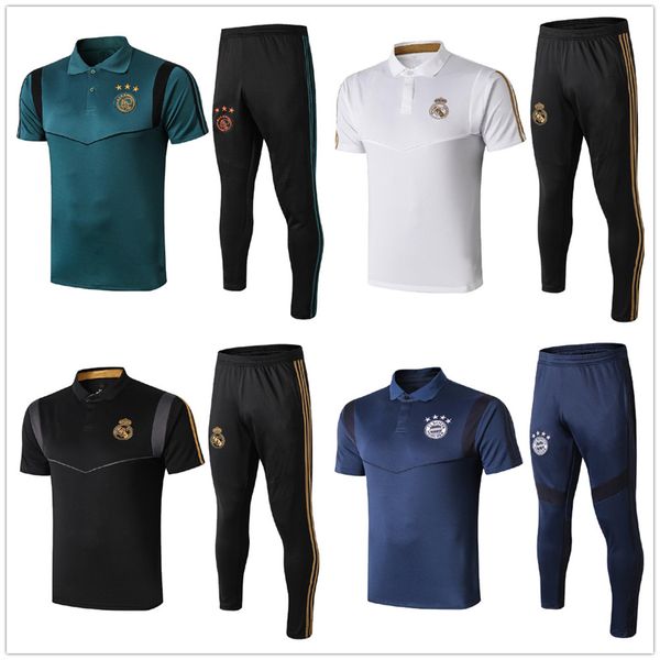 

19 20 men soccer polo shirt kit 2019 2020 football polo shirt kit, Black