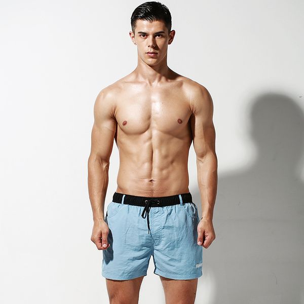 

2019 desmiit men's solid swimming shorts summer beach surfing men board shorts althetic sport running gym male