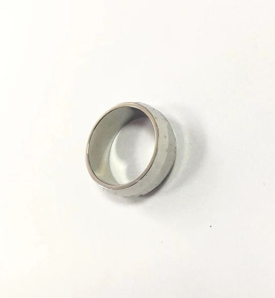

wholesale price selling wide shape men ring size 7/8 sliver color letter stainless steel gifts for men women high quality