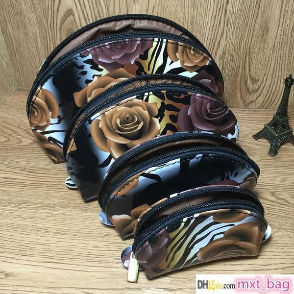 

новый южнокорейский большой емкости многофункциональный косметический мешок rose fashion brand косметические сумки 2017 новая мода женщины п