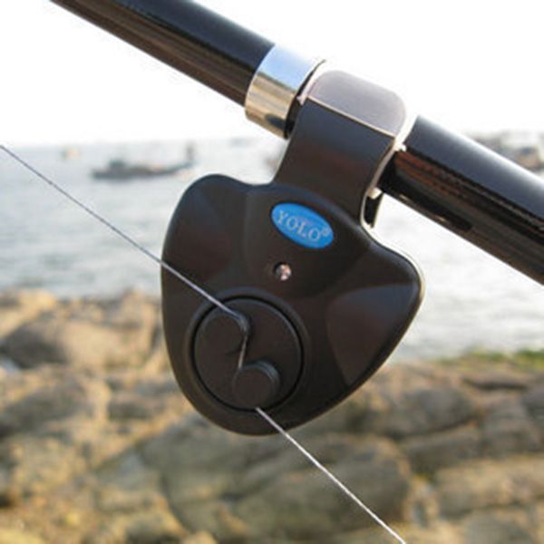 

led light fishing bite alarms line gear indicator alert buffer fishing rod electronic fish finder sound alert