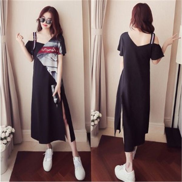 

ворота востока v-образным вырезом плеча подвергаются свободные большого размера midi с короткими рукавами east gate футболка женская v-образ, White