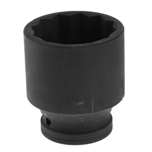 

46mm metric long impact socket 3/4'' double deep 12 point single hex